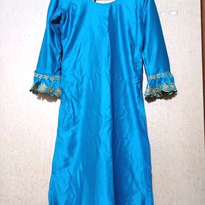 Blue Kurti-Salwar Set