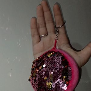 Small Pouch Bag Keychain