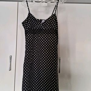 Polka Dotted Dress Cotton