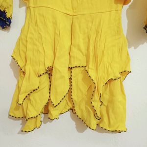 Beautiful Yellow Girls Dress