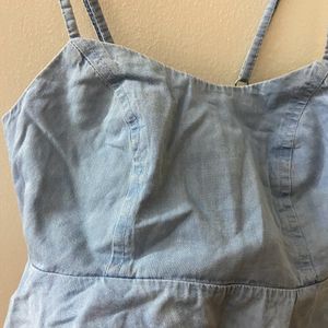 Max Denim Crop Top & Bralette Size S