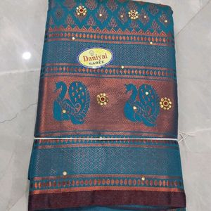 Brocade Jhalak With Stone Work