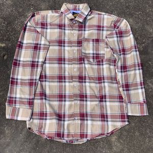 Beige Checkered Shirt For Men