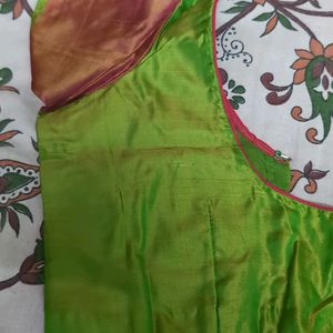 Light Green Raw Silk Blouse