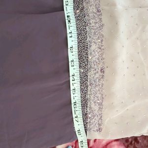 Lavender Bead Work Kurthi