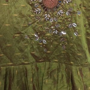 Olive green kurti