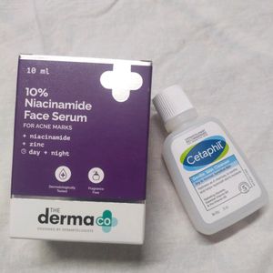 Niacinamide Serum + Cetaphil Cleanser