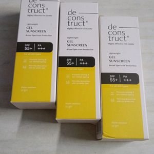 Combo Of 3 Deconstruct SPF 55+ Gel Sunscreen