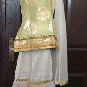 Suit With Salwar And Sharara