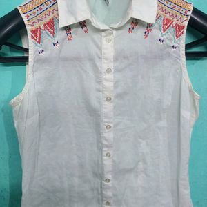 Embroidery Design Shirt Top