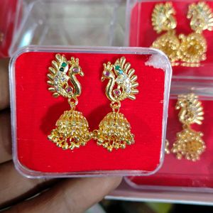 Gold Jumki Earrings