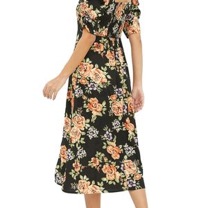 Beautiful Black Floral Maxi Dress