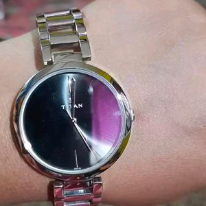 Titan Women Black Dial Watch