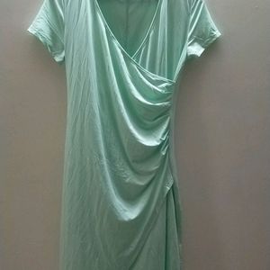 Mint Green  Wrinkle Dress Size L