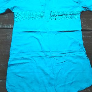 Short Sky Blue Kurti