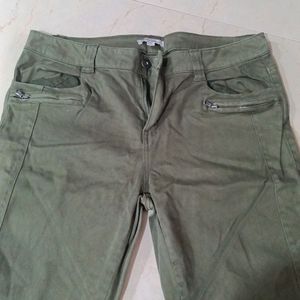 Olive Green Denim