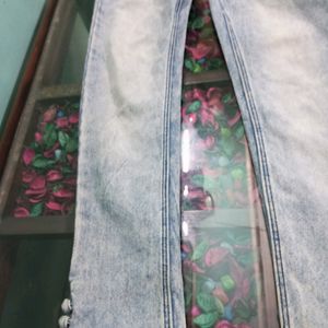 Shadded Light Blue Women Jeans👖