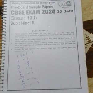 Hindi B Sample Papers