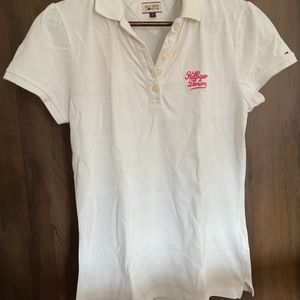 White Colour Polo T-Shirt