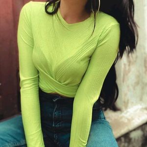 Ribbed Neon Top.