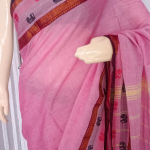 Authentic Chettinad Saree With Copper Zari