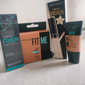 Face Makeup Kit Maybelline And Swiss Beauty