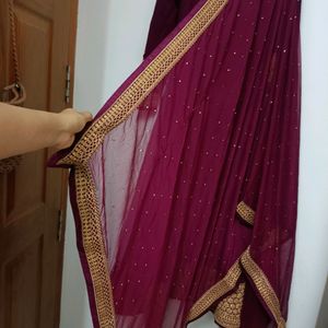 Beautiful Burgundy Anarkali