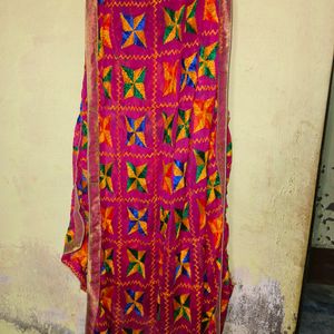 Heavy Full Embroidered Kurti With Latkan