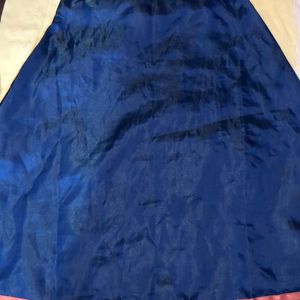 Kids Ethnic Peach And Blue Lehenga