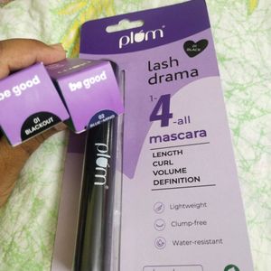 Plum 1 Maskara & 2 Eyeliner