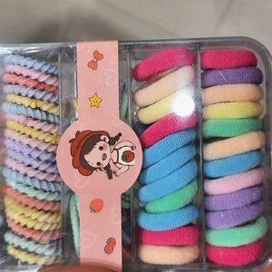 Colourful Rubberbands With Claw Clips|COMBO PACK