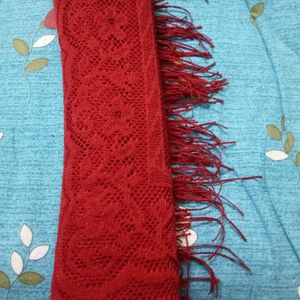 Very Soft Net Duppatta - Red Color