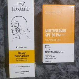 😍Foxtale And Dermatouch Sunscreen Combo..😍