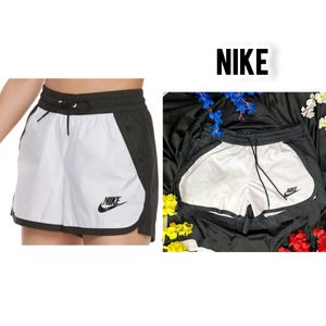 Nike white black logo running/ gym shorts