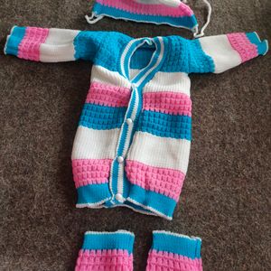 Handmade New Born Baby Dress