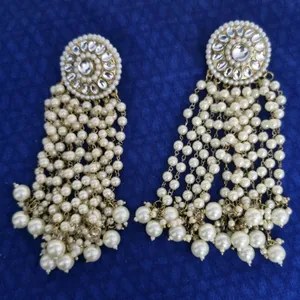 White Pearl Jhumka