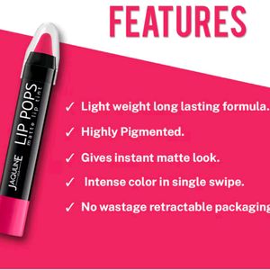 Jaquline USALip Pops Matte Lip Tint - Pink Pop 06