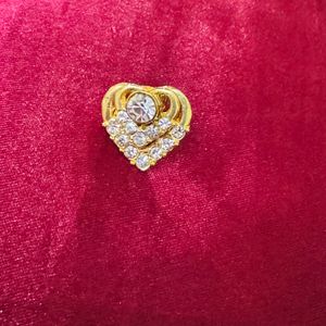 Heart Stud Earring With 3 Way Use