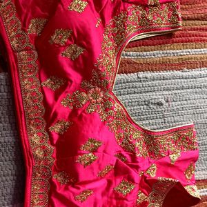 Bridal Lehanga With Blouse And Net Dupatta