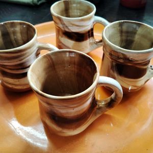 Ceramic Tea Cups Set Of 4