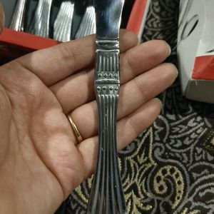 Kishko Stainless Steel Fiesta Fruit Fork And Knife