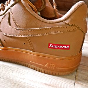 Original NIKE AIR FORCE 1 FLAX Supreme (LIKE NEW)