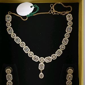 American Diamond Jewellery Necklace
