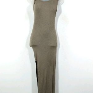 Forever 21 Grey Sleeveless Bodycon Dress (Women)