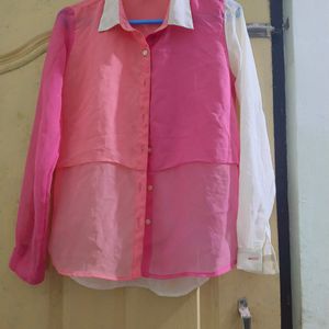 Shade Of Pink Georgette Shirt