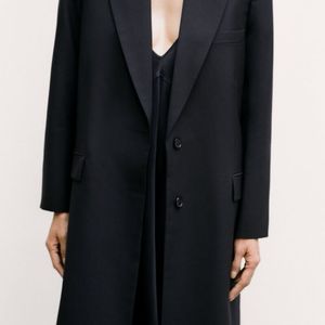 ZW Collection Minimalist Wool Blend Coat