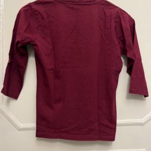 Maroon Top, Size XS