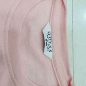 Guess Baby Pink Sequence Sweatshirt For Girls