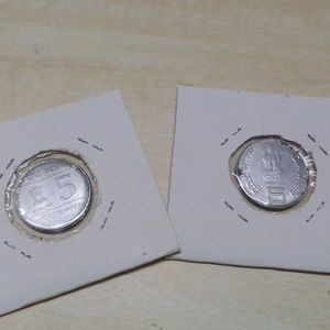 Top 2 Rare Collection 5 Rupees Coins