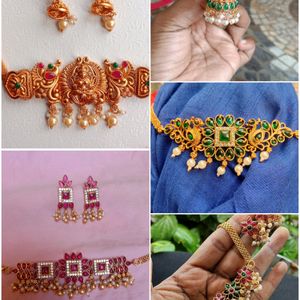 New Wholesale Price Earings And Chokker Set